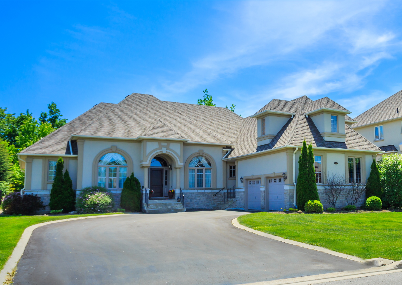 Custom built luxury house in the suburbs of Toronto, Canada.